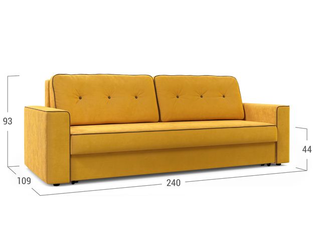 Диван Моди 122 цвет желтый (фото 151137)