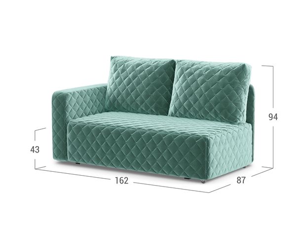 Диван кушетка Марсель 087 цвет зеленый (фото 151547)