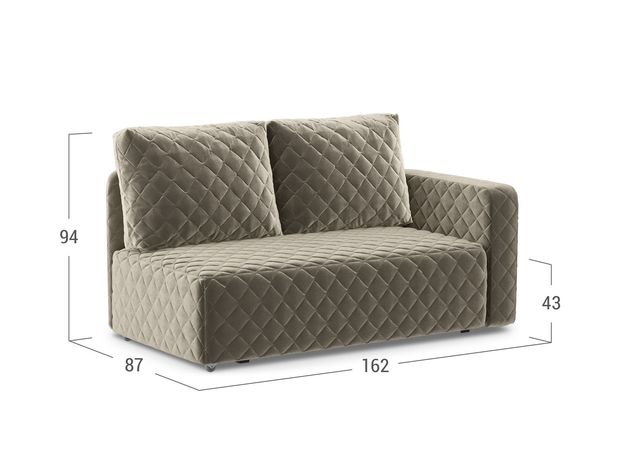 Диван кушетка Марсель 087 цвет бежевый,коричневый (фото 151561)