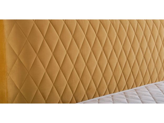 Кровать с подъемным механизмом Капри Diamond цвет желтый (фото 43982)