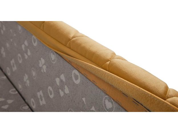 Кровать с подъемным механизмом Капри Diamond цвет желтый (фото 43983)