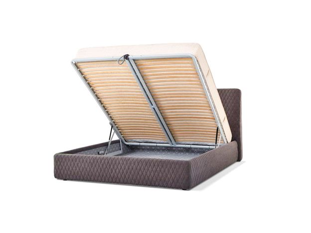 Кровать с подъемным механизмом Капри Diamond цвет коричневый (фото 45036)