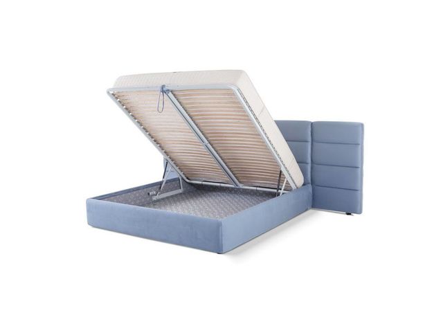 Кровать с подъемным механизмом Патриция MAX цвет синий,голубой (фото 133333) Кровать с подъемным механизмом Патриция MAX цвет синий,голубой (фото 133333)