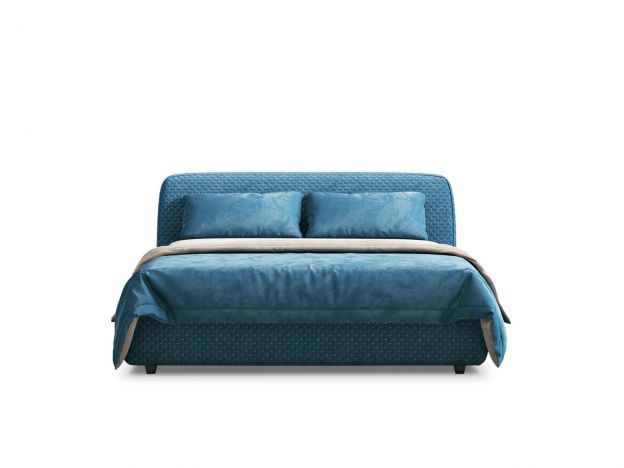 Кровать с подъёмным механизмом MOON 1008 цвет синий (фото 155009)
