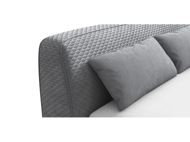 Кровать с подъёмным механизмом MOON 1008 цвет серый (фото 155069)