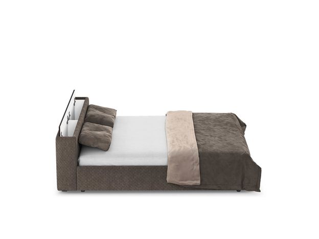 Кровать с подъёмным механизмом MOON 1007 цвет коричневый (фото 155606)
