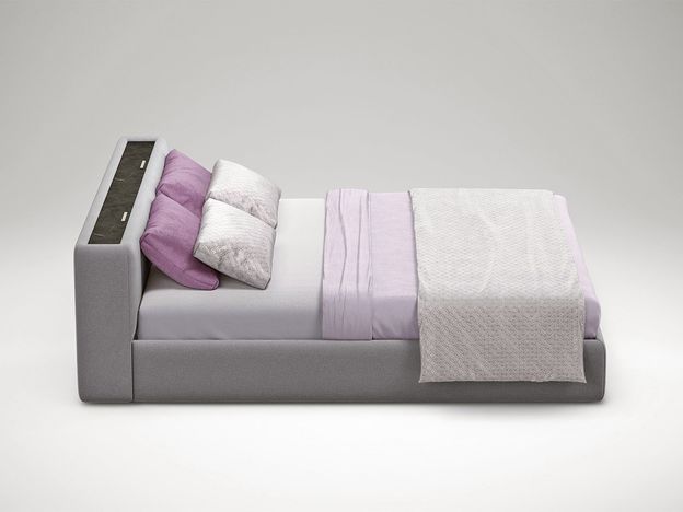 Кровать с подъёмным механизмом MOON 1007 цвет серый (фото 155249)