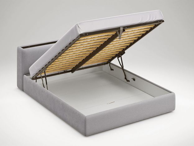Кровать с подъёмным механизмом MOON 1007 цвет серый (фото 155251)