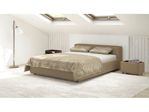 Кровать с подъёмным механизмом MOON 1007 цвет коричневый (фото 155391)