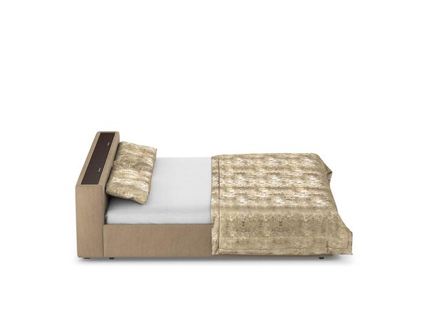 Кровать с подъёмным механизмом MOON 1007 цвет коричневый (фото 155395)