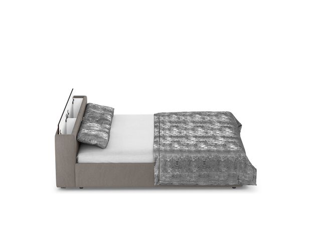 Кровать с подъёмным механизмом MOON 1007 цвет серый (фото 155498)