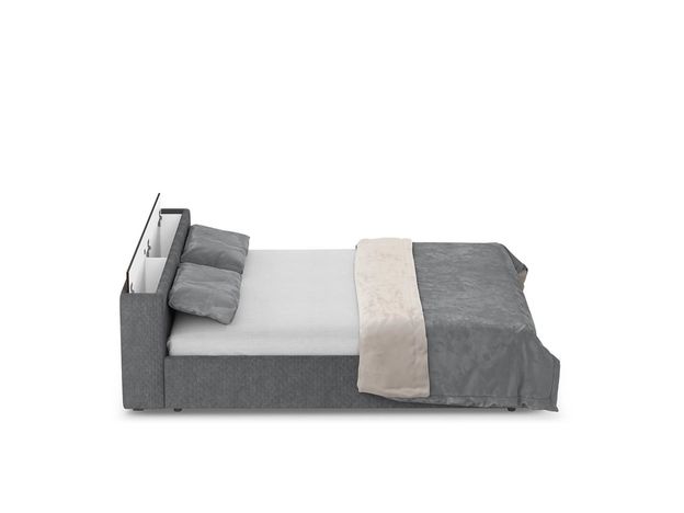 Кровать с подъёмным механизмом MOON 1007 цвет серый (фото 155558)