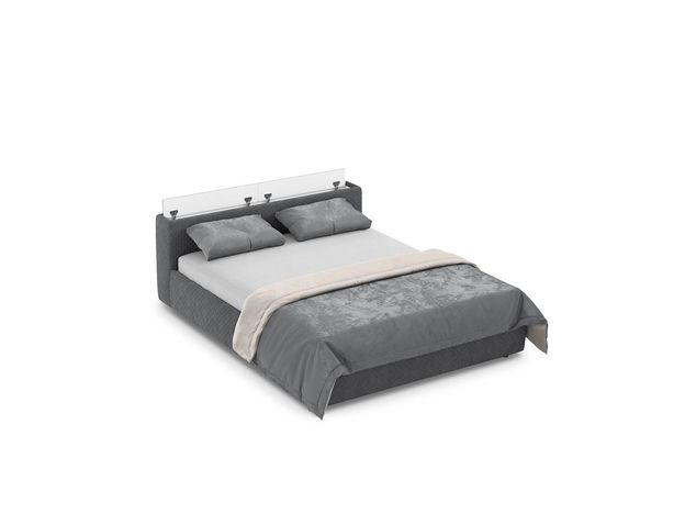 Кровать с подъёмным механизмом MOON 1007 цвет серый (фото 155559)