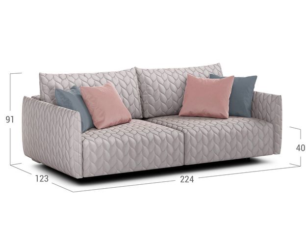 Диван MOON 162 цвет серый,розовый (фото 158197) Диван MOON 162 цвет серый,розовый (фото 158197)