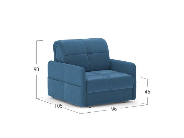 Кресло-кровать MOON 120 цвет синий,бирюза (фото 147231) Кресло-кровать MOON 120 цвет синий,бирюза (фото 147231)