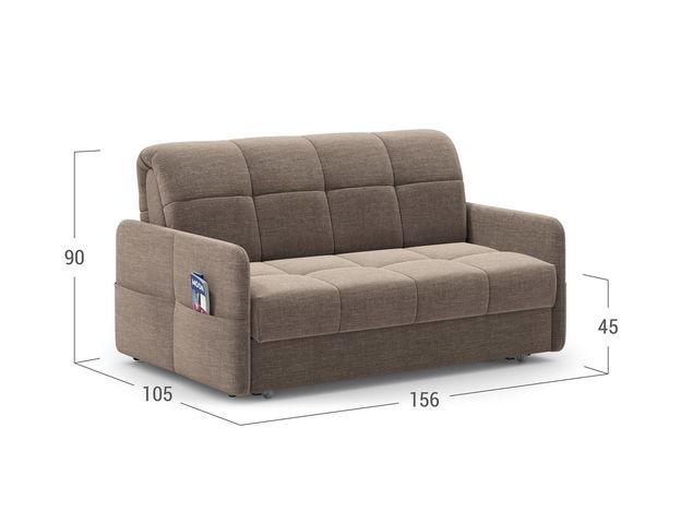 Диван MOON 120 цвет коричневый (фото 147355)