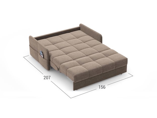 Диван MOON 120 цвет коричневый (фото 147356)