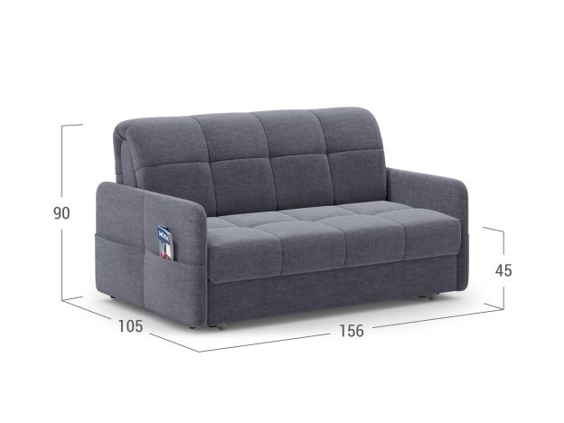 Диван MOON 120 цвет серый (фото 147675)