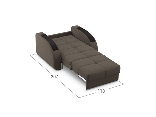 Кресло-кровать Рио 109 цвет коричневый (фото 152234)