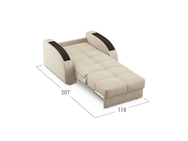 Кресло-кровать Рио 109 цвет бежевый (фото 152153)