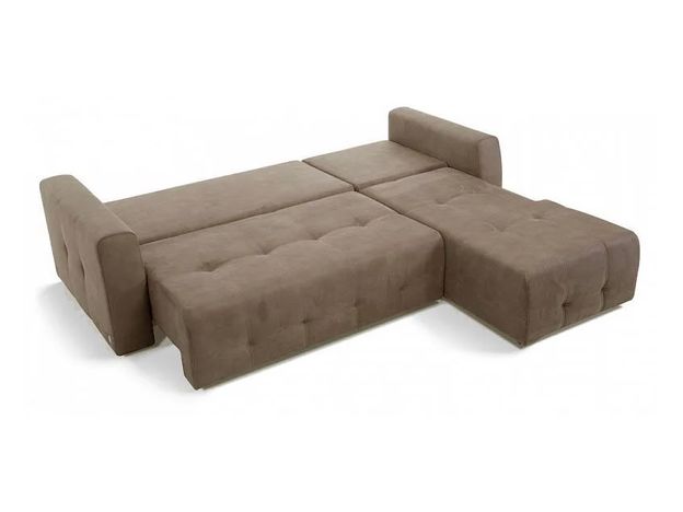Угловой диван Хэнк модульный цвет коричневый (фото 143831)