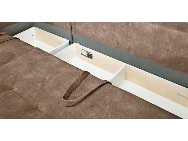 Угловой диван Хэнк цвет коричневый (фото 156054)