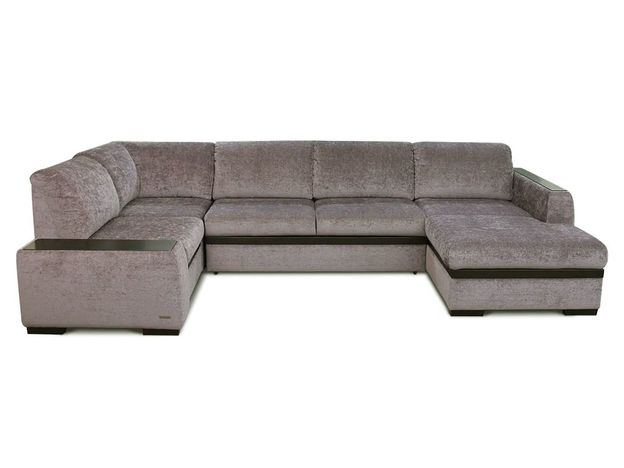 Угловой диван Миста цвет коричневый,серый  (код 54030)