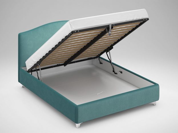 Кровать с подъемным механизмом MOON 1158 цвет зеленый (фото 167509)