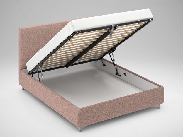 Кровать с подъемным механизмом MOON 1156 Arona цвет розовый (фото 168099)