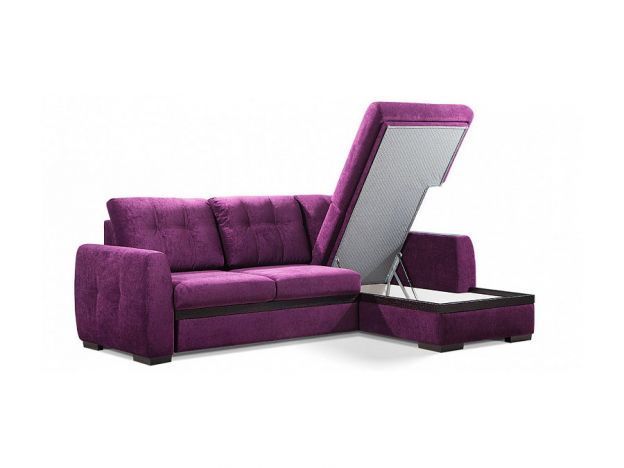 Угловой диван Айдер цвет фиолетовый (фото 13463)