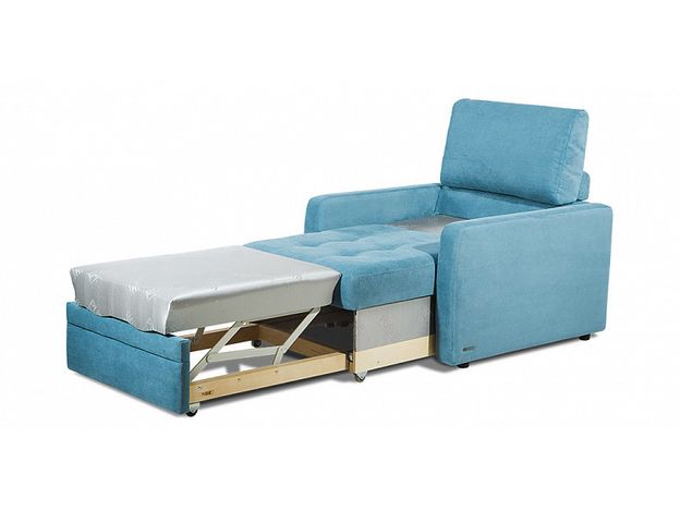 Кресло-кровать Бруно цвет бирюза,голубой (фото 30157)