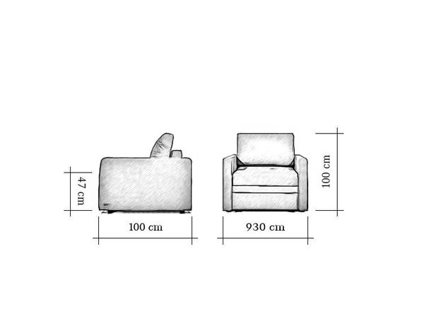 Кресло-кровать Бруно цвет серый (фото 156639)