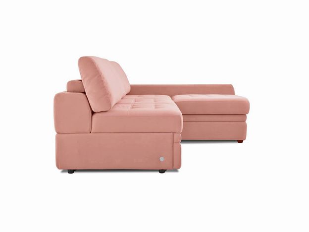 Угловой диван Бруно цвет красный,розовый (фото 112495)