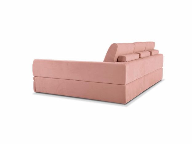 Угловой диван Бруно цвет красный,розовый (фото 112496)