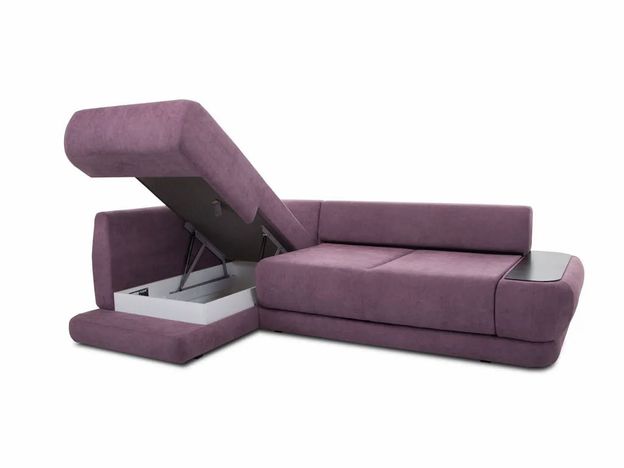 Угловой диван Гранде цвет фиолетовый,сиреневый (фото 163535)