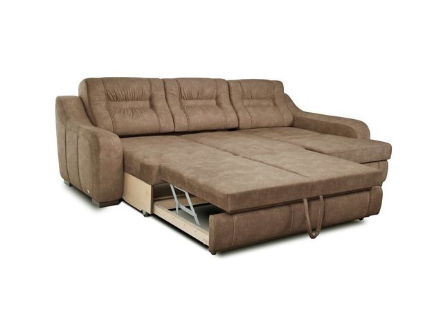 Угловой диван Ройс цвет коричневый (фото 115617)