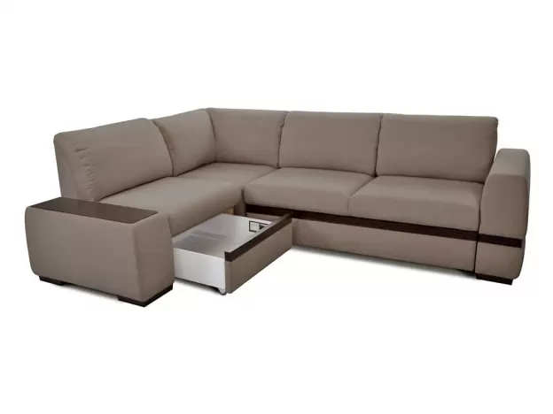 Угловой диван Миста цвет коричневый (фото 157351)