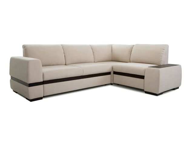 Угловой диван Миста цвет бежевый (фото 157373)