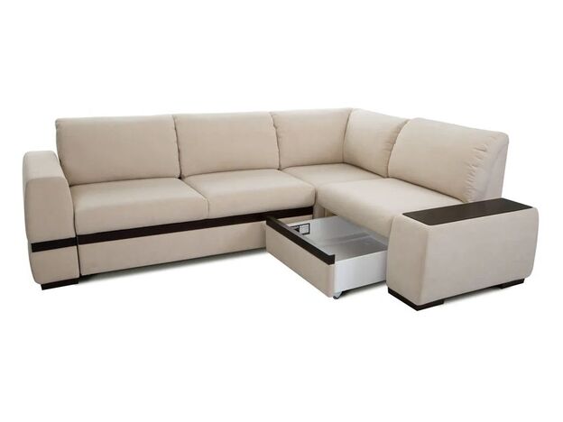 Угловой диван Миста цвет бежевый (фото 157375)