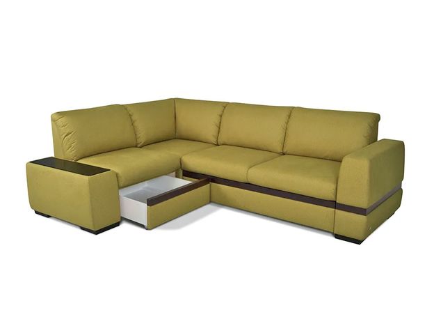 Угловой диван Миста цвет зеленый (фото 157498)