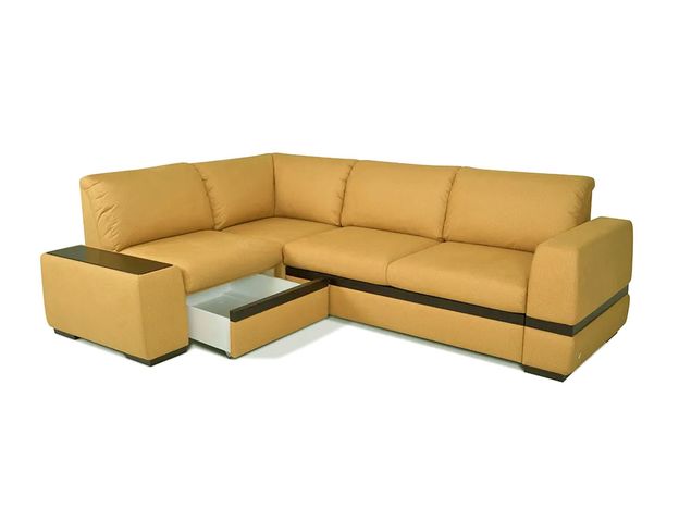 Угловой диван Миста цвет желтый (фото 157561)