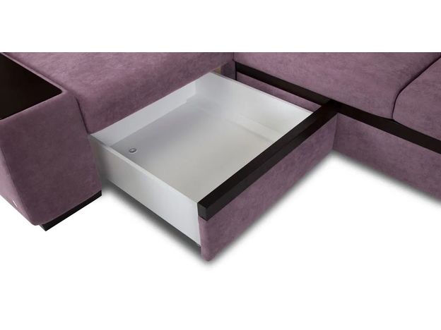Угловой диван Миста цвет фиолетовый,сиреневый (фото 163653)