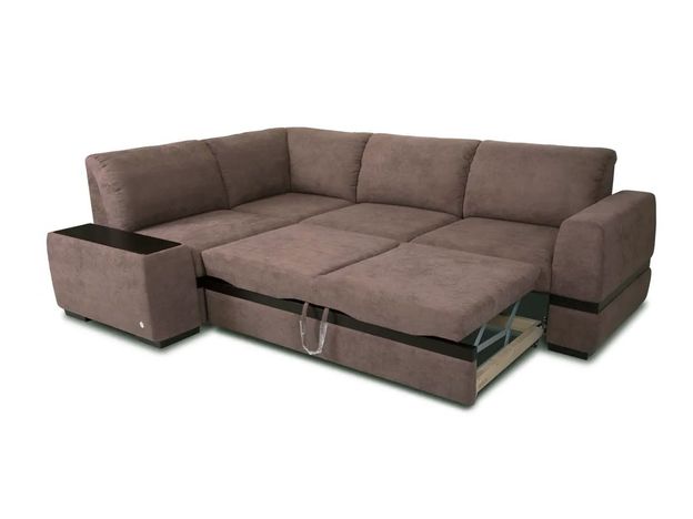 Угловой диван Миста цвет коричневый (фото 163689)