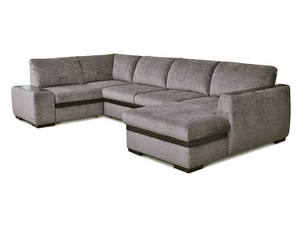 Угловой диван Миста цвет коричневый,серый (фото 163751)