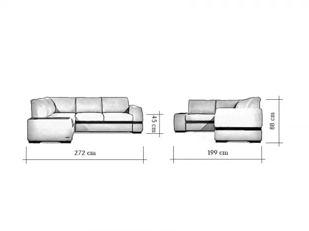 Угловой диван Миста цвет коричневый (фото 157353)