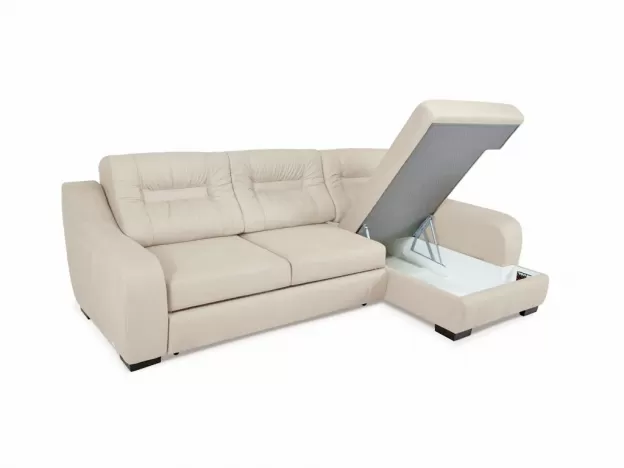 Угловой диван Ройс цвет белый,бежевый (фото 163248)