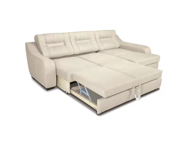 Угловой диван Ройс цвет белый,бежевый (фото 163250)