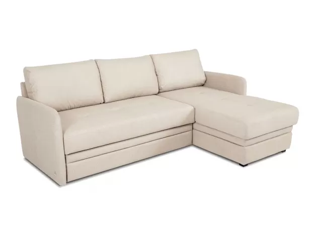 Угловой диван Флит цвет белый,бежевый (фото 159310)