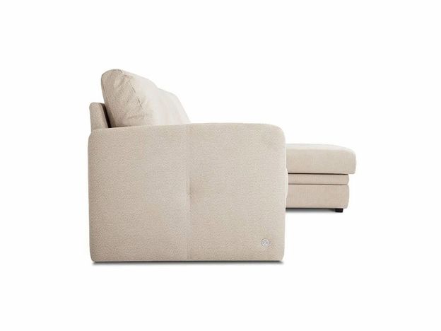 Угловой диван Флит цвет белый,бежевый (фото 159311)