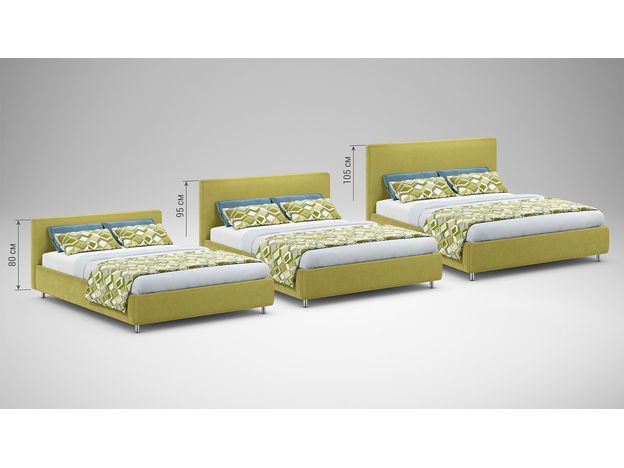 Кровать с подъемным механизмом MOON 1166 цвет желтый,зеленый (фото 171912)